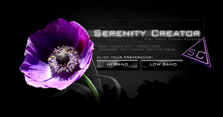 Serenity Creator — website design by Creedable
