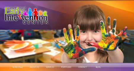 Space Coast Early Intervention Center — website by Creedable